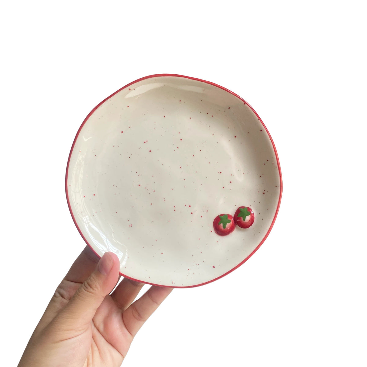 Cherry Tomato Hand-Painted Ceramic Tableware Collection - product view 3
