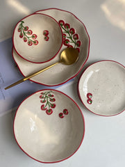 Cherry Tomato Hand-Painted Ceramic Tableware Collection - detail 1