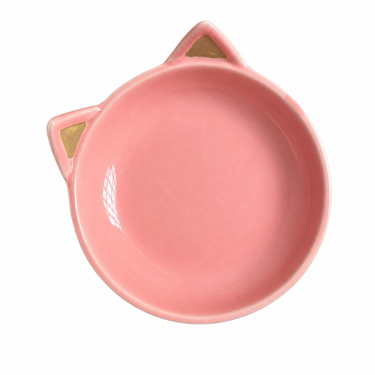 Cat Ear White Small Dish 13 x 4 cm, Underglaze Decorative Plate - product view 2
