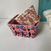 Ceramic Fruit Bowl, Large 14.5cm, Decorative Serving Dish - detail 2