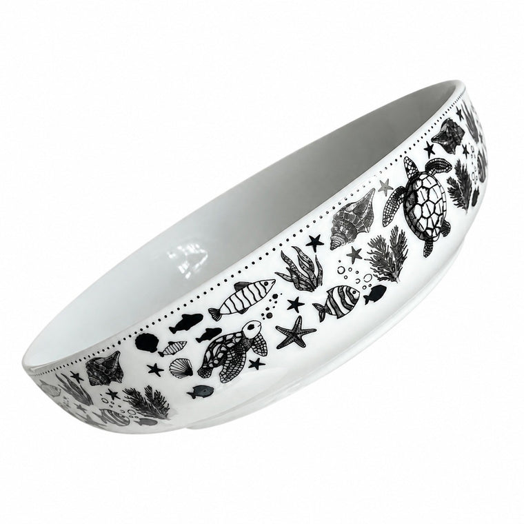 Deep Soup Bowl, Ceramic Serving Bowl for Soup - product view 1