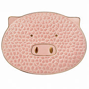 White Pig Ceramic Plate, 6 Inch, Relief Decoration - product view 2