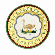 Ceramic Plate Set of 4 with Gold-Tone Stand, RP Design - product view 4