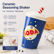 Ceramic Seasoning Shaker, Small Beverage Design, Spice Condiment Dispenser Tabletop Accessory - detail 1
