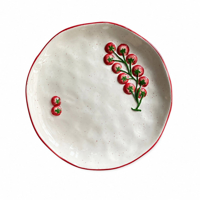 Cherry Tomato Hand-Painted Ceramic Tableware Collection - product view 2