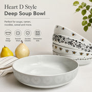 Deep Soup Bowl, Ceramic Serving Bowl for Soup - detail 2