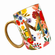Bone China Cup with Gold Handle, Allover Floral, 500ml - product view 6