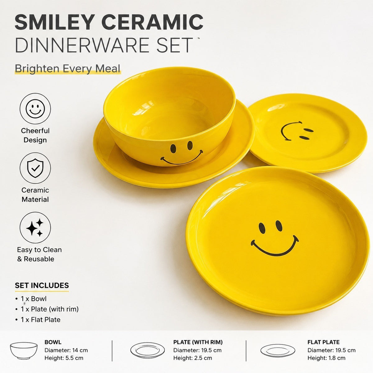 Ceramic Flat Plate 7.75 Inch, Dinnerware - detail 2