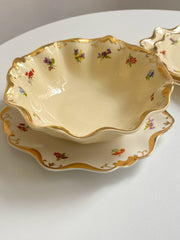 Ceramic Plate 8 Inch, White Tiny Floral, 20 x 2 cm, Dinnerware - detail 1