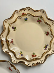 Ceramic Plate 8 Inch, White Tiny Floral, 20 x 2 cm, Dinnerware - detail 2