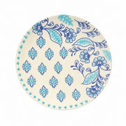 Blue and White Ceramic Flat Plate, 21 x 1.5 cm, Underglaze Decoration - product view 1