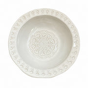 Ceramic Soup Plate 9.5 Inch, Embossed Design, 23.5 x 5.8 cm, Dinnerware - product view 1