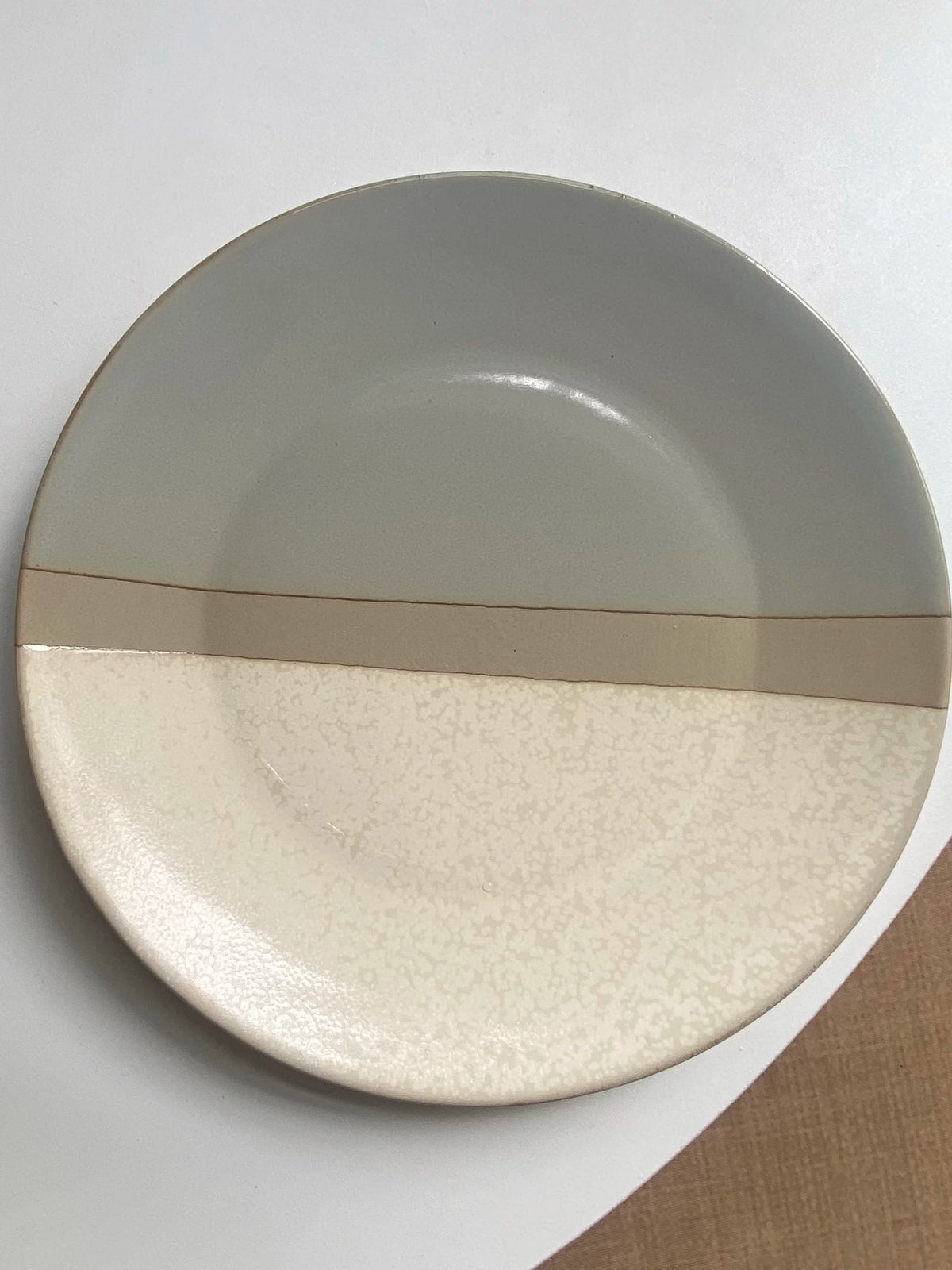 Japanese Style Two-Tone Ceramic Plate, 8.5 Inch, Dinnerware - detail 2