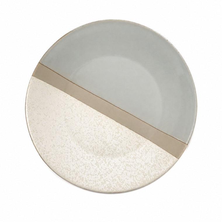 Japanese Style Two-Tone Ceramic Plate, 8.5 Inch, Dinnerware - product view 1