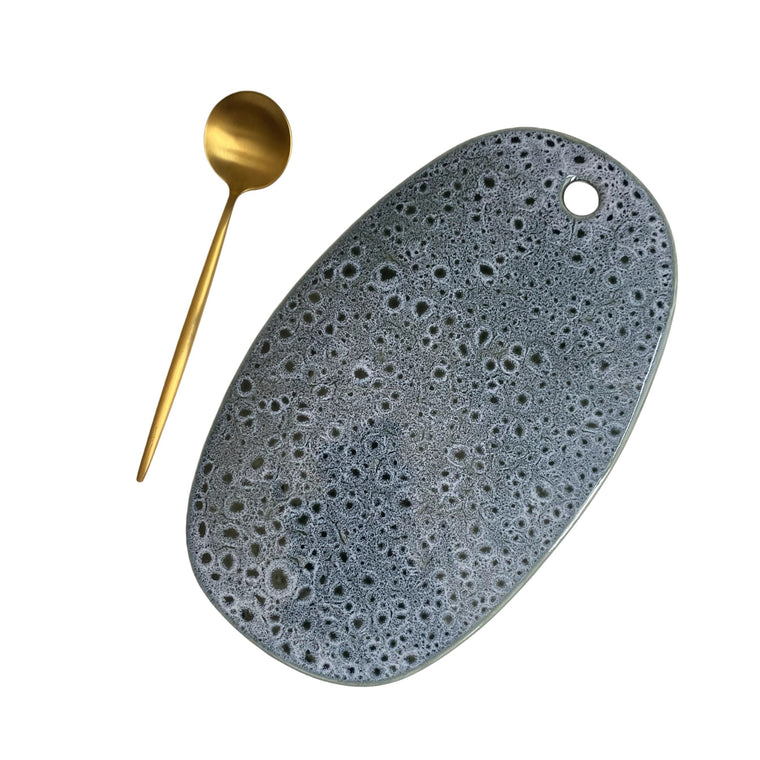 Ceramic Trivet, Long Oval, 32 x 19.5 cm, Heat Resistant Kitchen Counter Protector Dinner Plate - product view 1