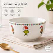 Ceramic Soup Bowl, 15 cm, Elegant Tableware - detail 2