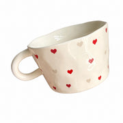 Ceramic Cup, Floral Fish Design, Coffee Mug - product view 2