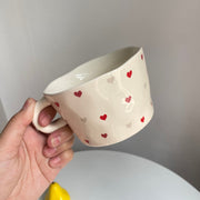 Ceramic Cup, Floral Fish Design, Coffee Mug - detail 1