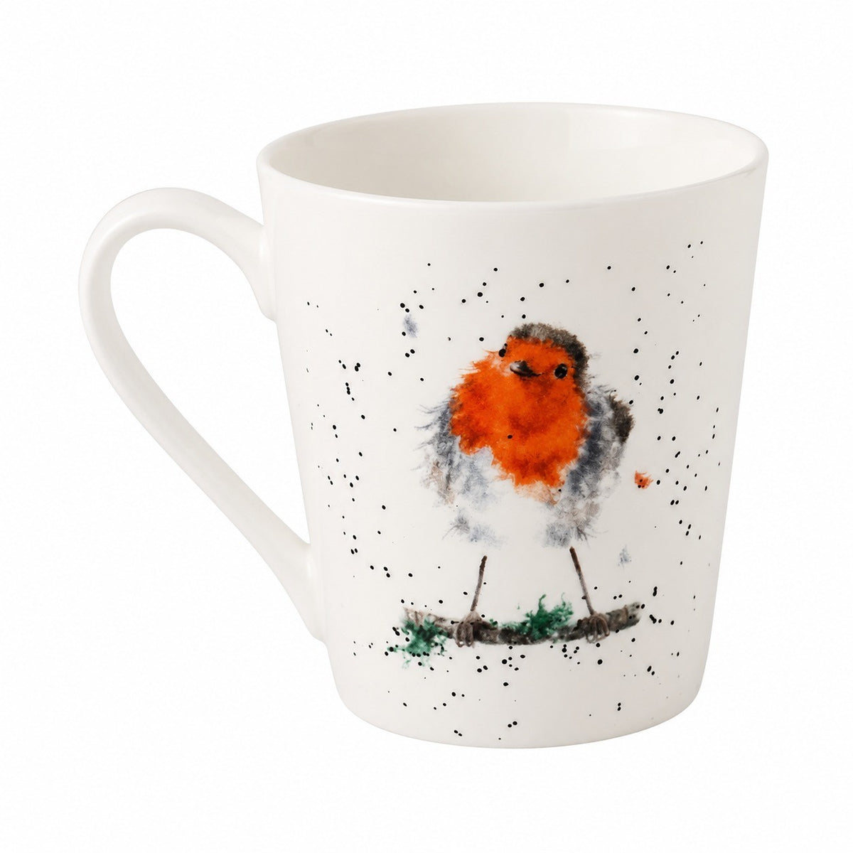 Bone China Cup 200 ml, Red Cardinal Design, Fine Porcelain Tea Coffee Mug - product view 1
