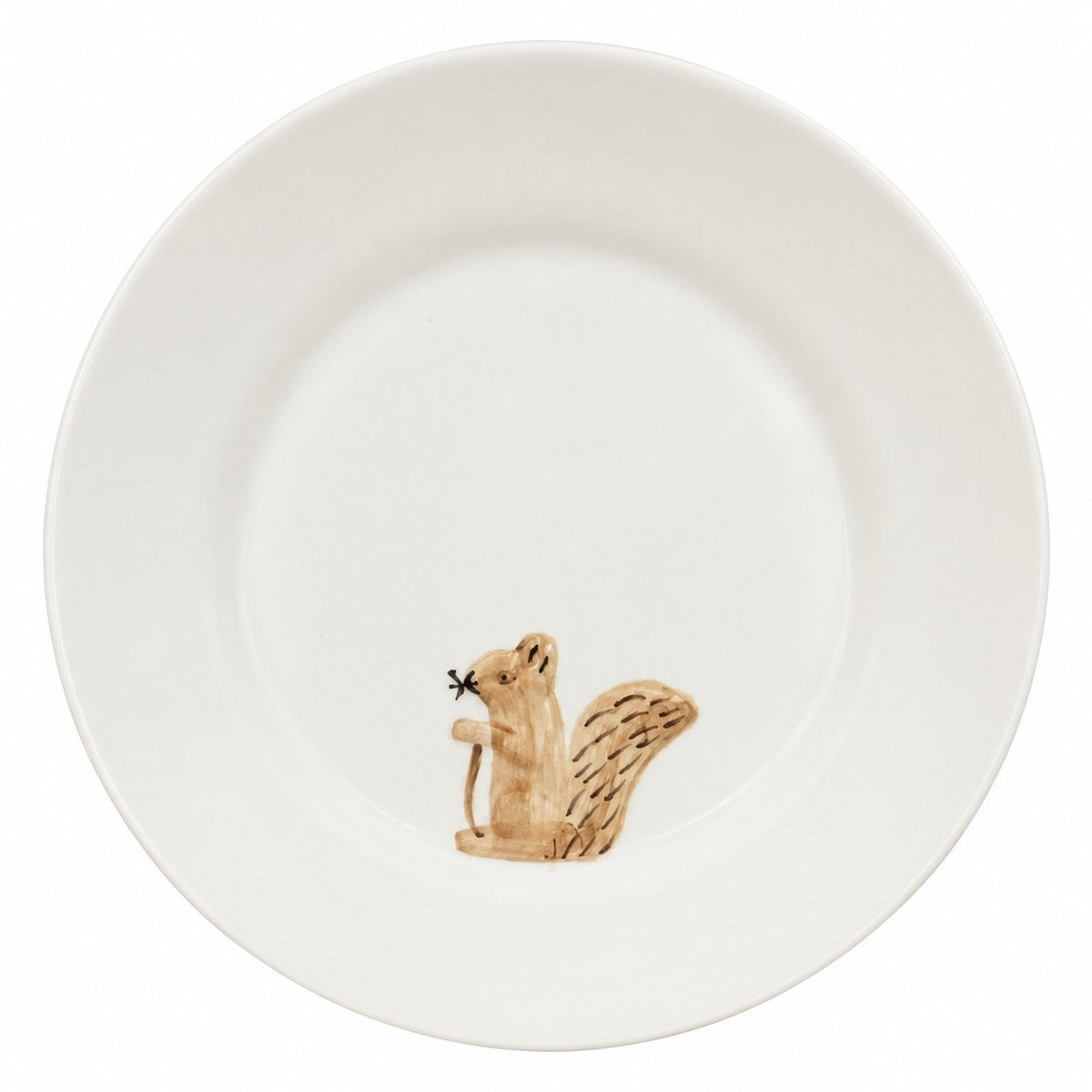 Little Hedgehog Ceramic Plate, Underglaze Decorative Dinnerware - product view 1