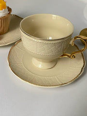 Ceramic Cup and Saucer Set, 220 ml, Cream - detail 2