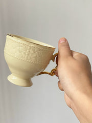 Ceramic Cup and Saucer Set, 220 ml, Cream - detail 3