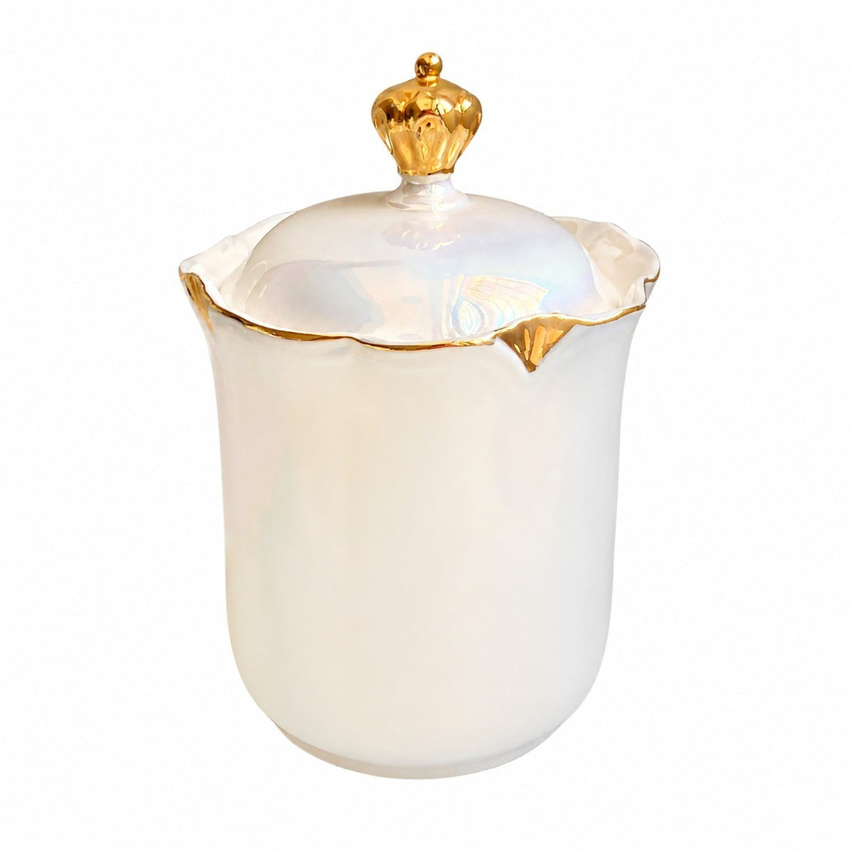 Ceramic Storage Jar 800ml, Pearlescent Glaze, Airtight Kitchen Container - product view 7