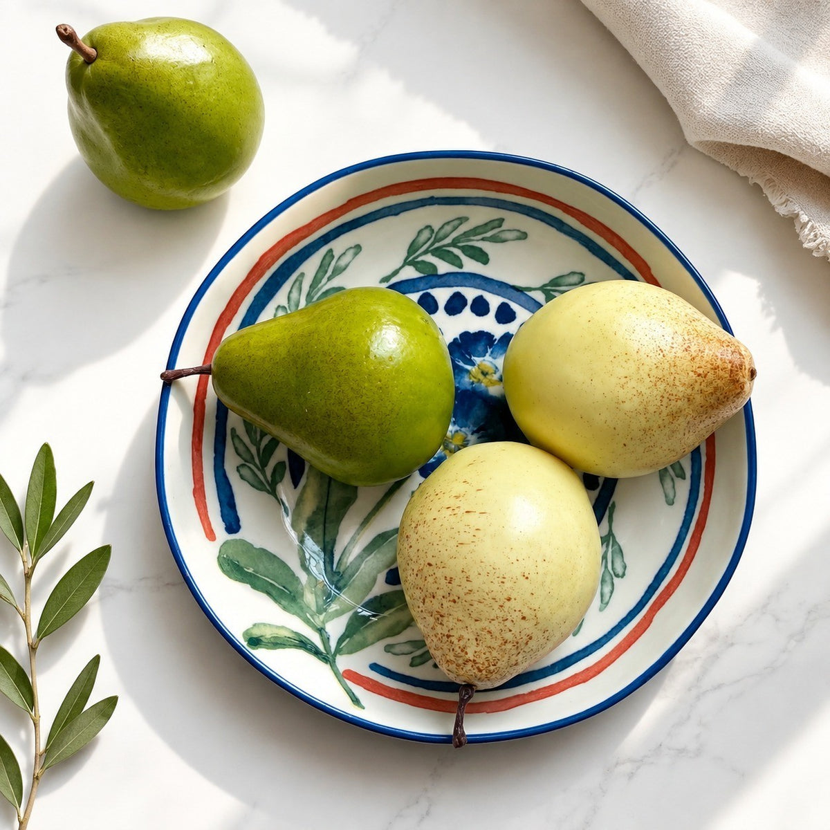 Ceramic Fruit Platter, Decorative Serving Tray - detail 3