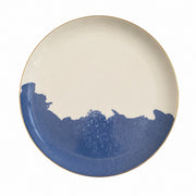 Ceramic Plate 20cm Ink-Blue Coast Gold Rim, Dinnerware - product view 1