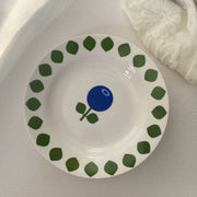Ceramic Deep Plate 8 Inch Blueberry Design, 20 x 3 cm, Dinnerware - detail 1