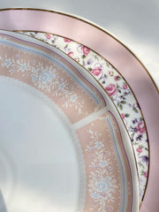 Purple Floral Ceramic Plate, 10 Inch Dinner Plate, Decorative Floral Design - detail 3