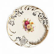 Ceramic Flat Plate 7 Inch, Hibiscus Garden Design, Dinnerware - product view 1