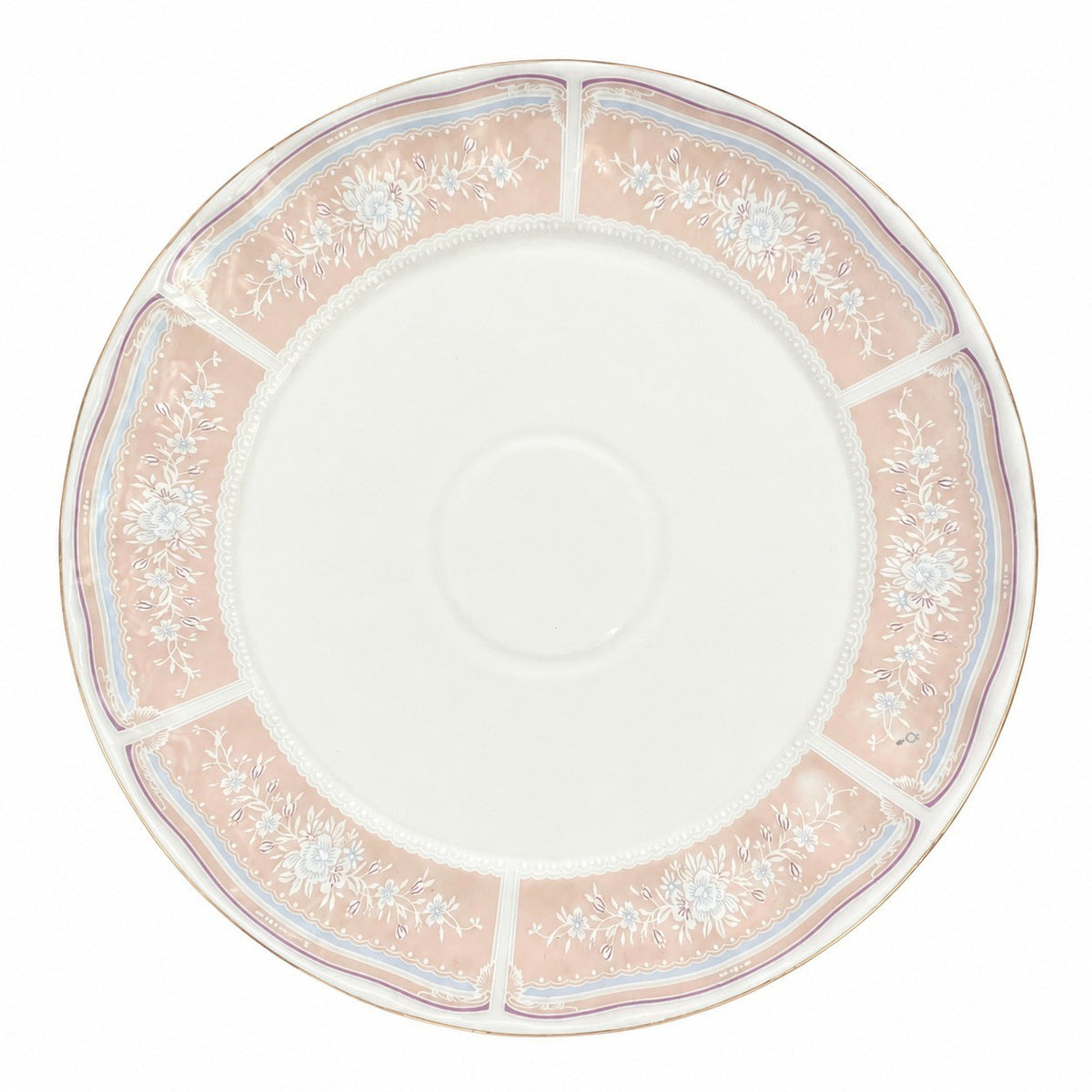 Purple Floral Ceramic Plate, 10 Inch Dinner Plate, Decorative Floral Design - product view 5