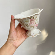 Ceramic Petal Cup with Saucer, Camellia Design, 250ml, 11.5 x 9.3cm - detail 1