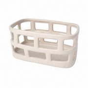 Ceramic Openwork Square Basket, 25.5 x 13.8 x 12.5 cm, Decorative Storage Storage Jar - product view 1