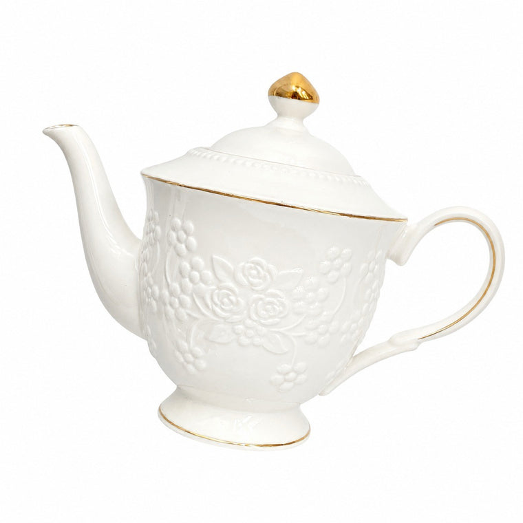 1000ml Ceramic Pitcher, Grapevine Embossed Design, 801-900ml Capacity - product view 1
