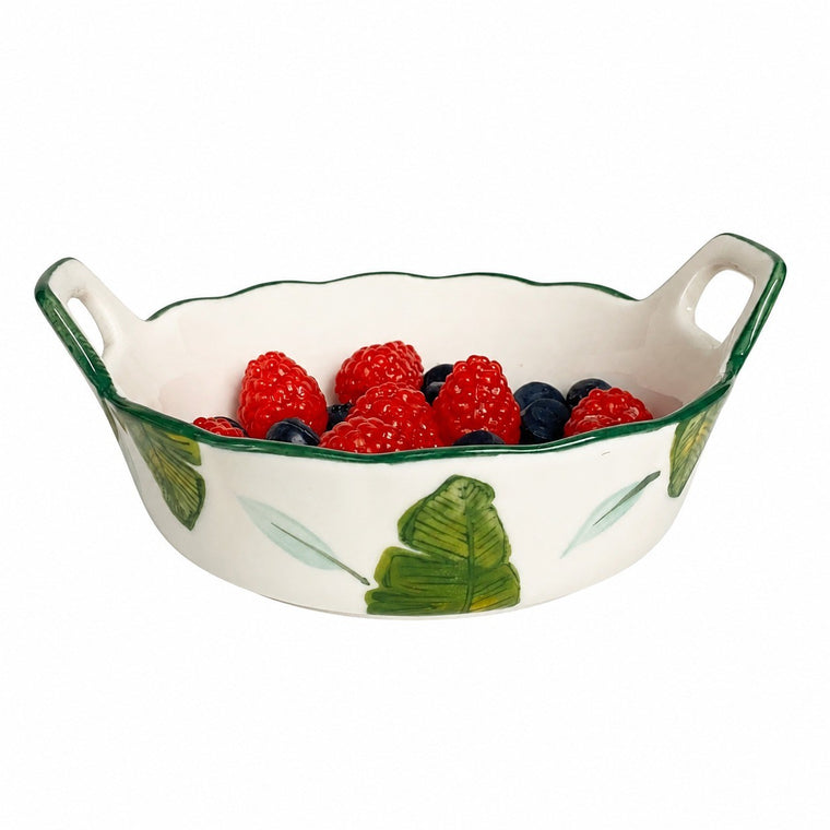 Large Ceramic Soup Bowl, 10 Inch Double-Handled, 26 x 23 x 8.5 cm - product view 1