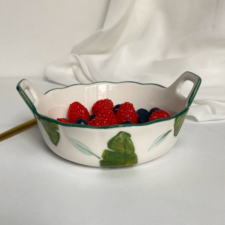 Large Ceramic Soup Bowl, 10 Inch Double-Handled, 26 x 23 x 8.5 cm - detail 1