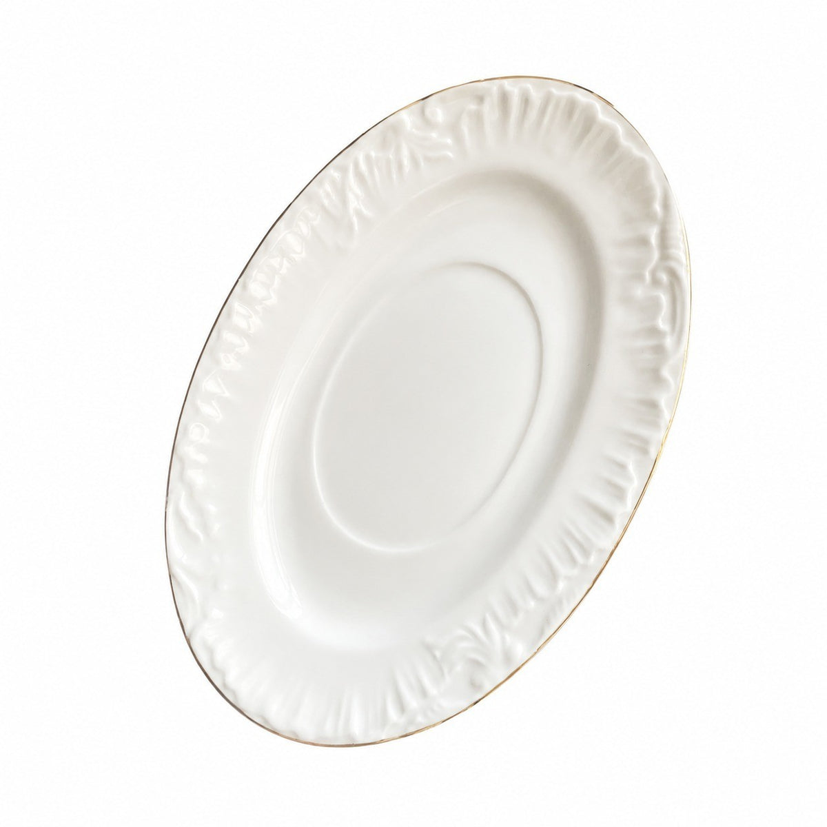 Ceramic Small Dish 7.5 Inch Oval, Mianlin Design, Dinner Plate - product view 1