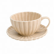 Cream Apricot Ruffled Flower Ceramic Tableware Collection - product view 1