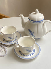 Blue and White Hand-Painted Porcelain Tableware Collection - detail 3