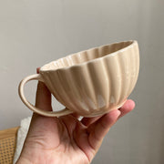 Cream Apricot Ruffled Flower Ceramic Tableware Collection - detail 1