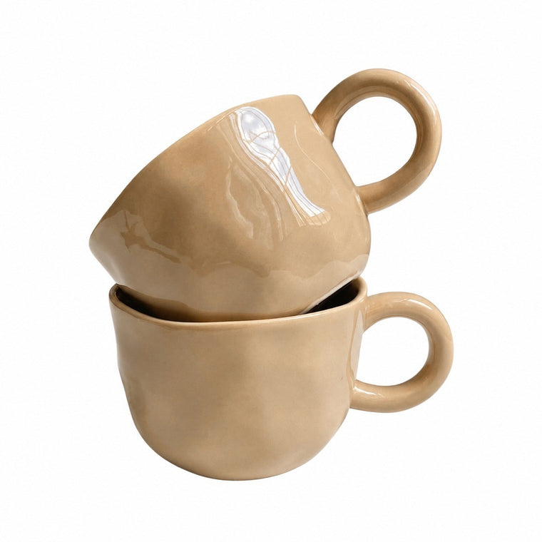 Hand-Pinched Style Ceramic Cup - product view 1
