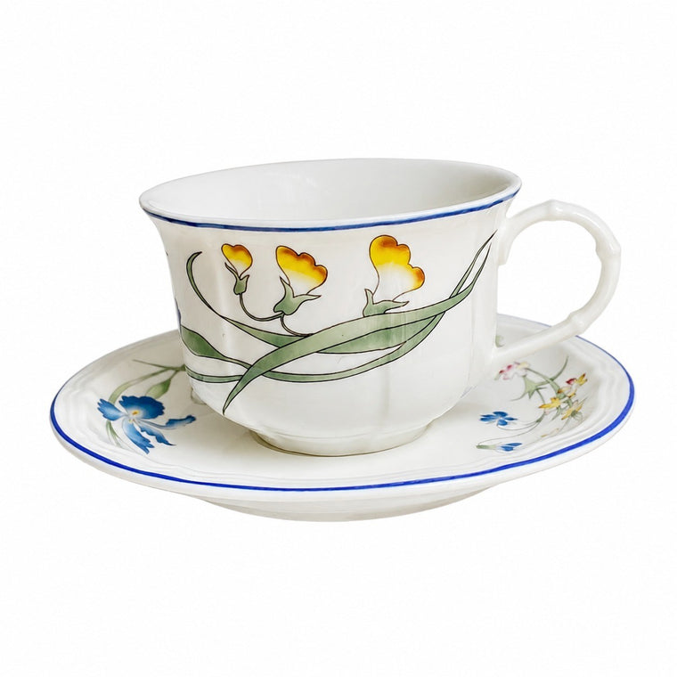 Classic Cup and Saucer Ceramic Tableware Collection - product view 2