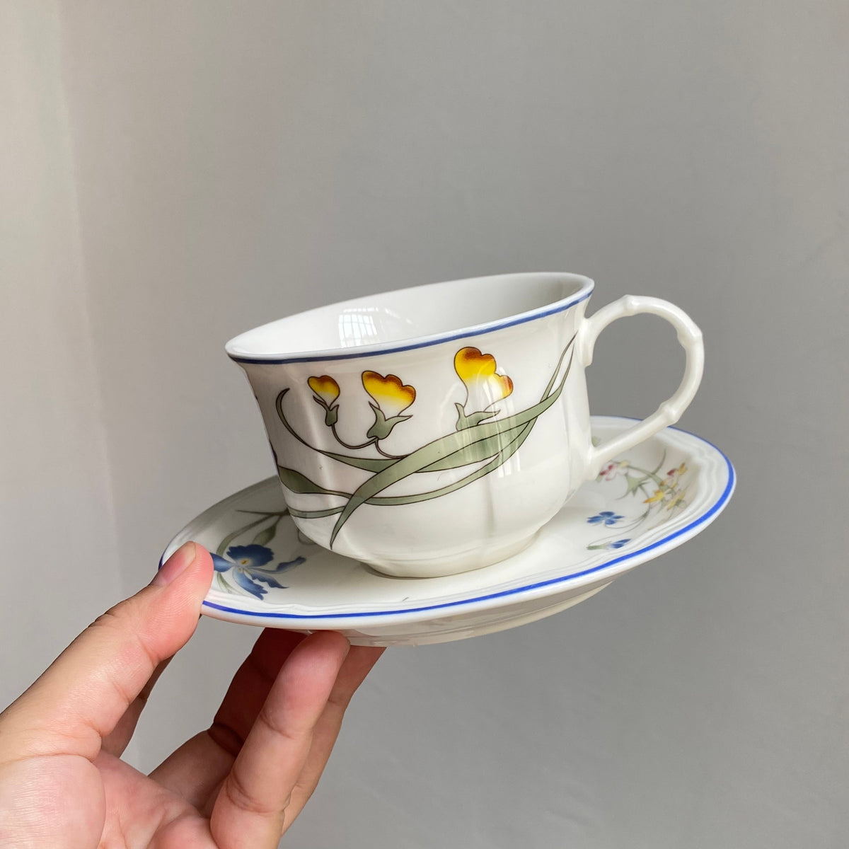Classic Cup and Saucer Ceramic Tableware Collection - detail 1