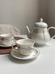 Classic Cup and Saucer Ceramic Tableware Collection - detail 3