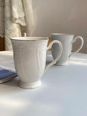 Gold-Rimmed Palace Style Cup, 280 ml, Relief Design - detail 2
