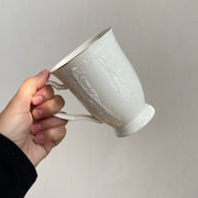 Gold-Rimmed Palace Style Cup, 280 ml, Relief Design - detail 1