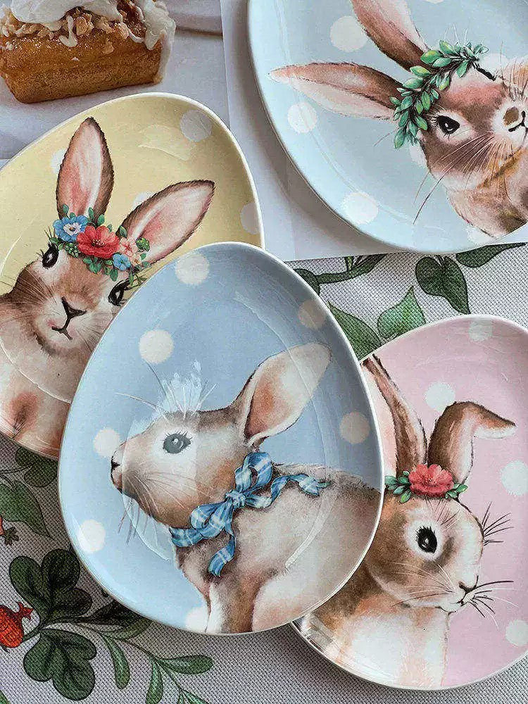 Rabbit Dessert Plate, Ceramic - detail 2