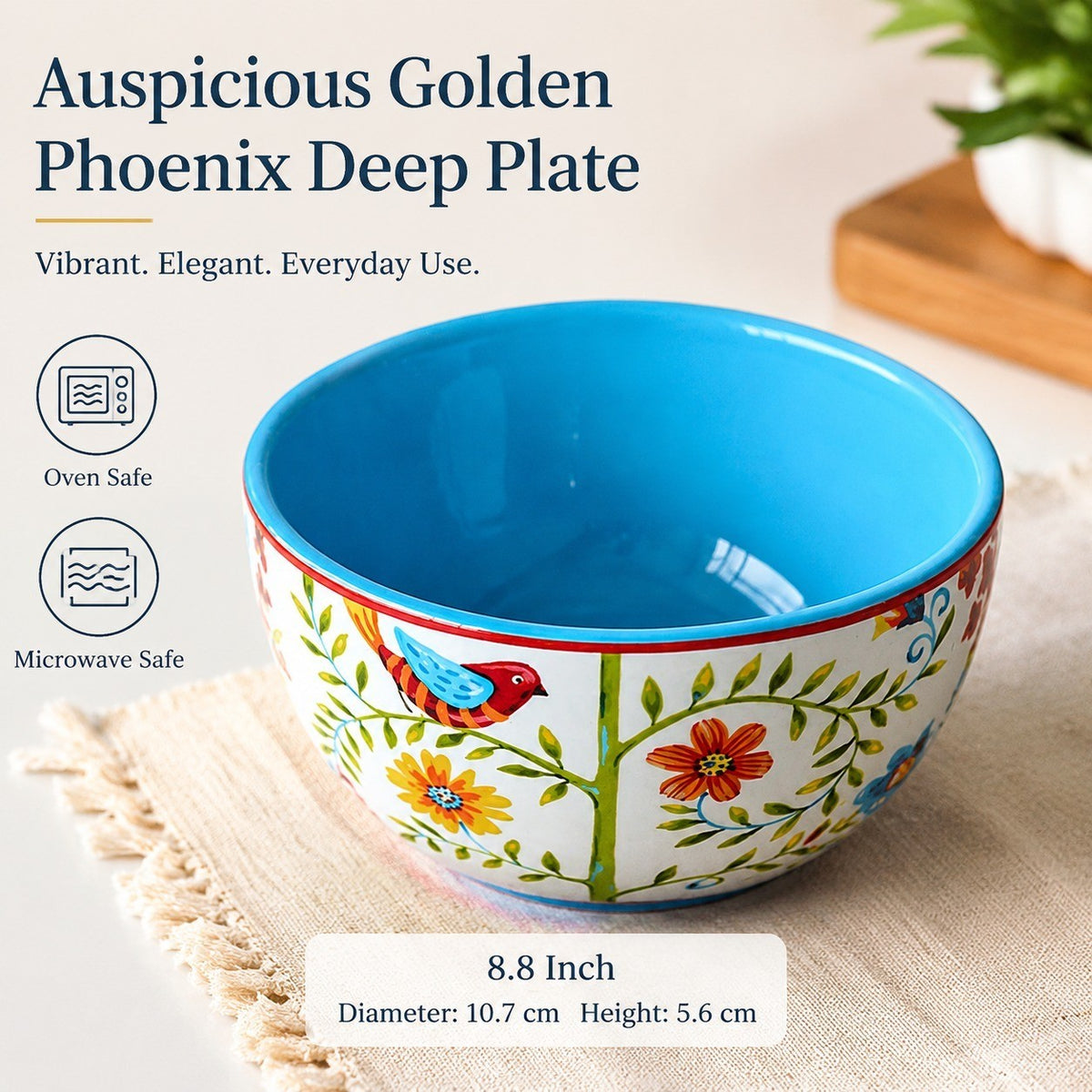 Auspicious Golden Phoenix Small Bowl - detail 1